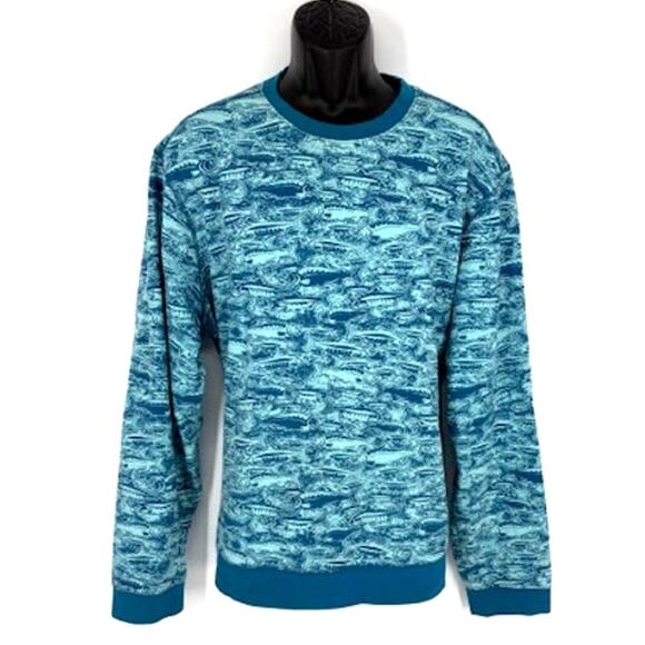 Eddie Bauer Other - Eddie Bauer Fish Sweatshirt in Teal Blue – XL